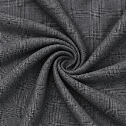 JCL-090  - 6-Charcoal Grey Glen Check Trouser Fabric view 2
