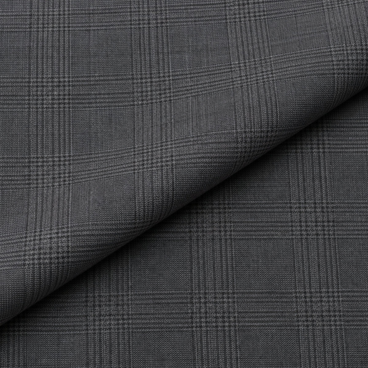 JCL-090  - 6-Charcoal Grey Glen Check Trouser Fabric view 4