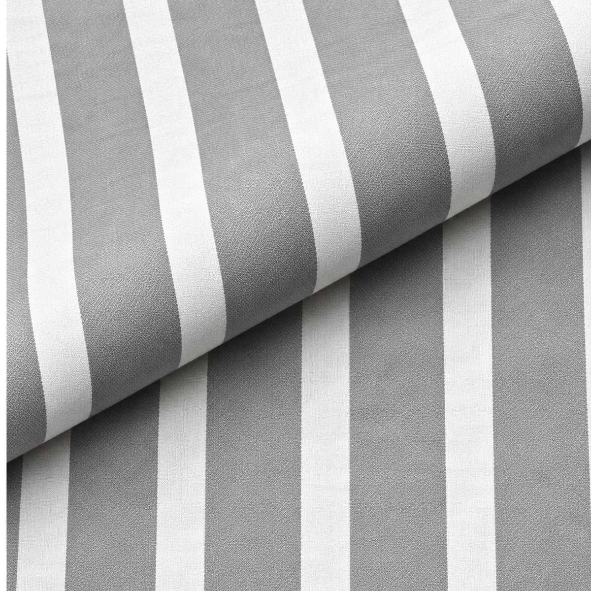 SPD/SH-674 - 2-Grey & White Bold Stripe Shirt Fabric view 4