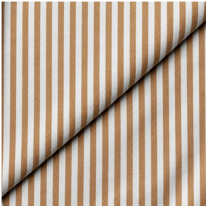 SPD/SH-662 - 2-Brown & White Vertical Stripe Shirt Fabric view 4