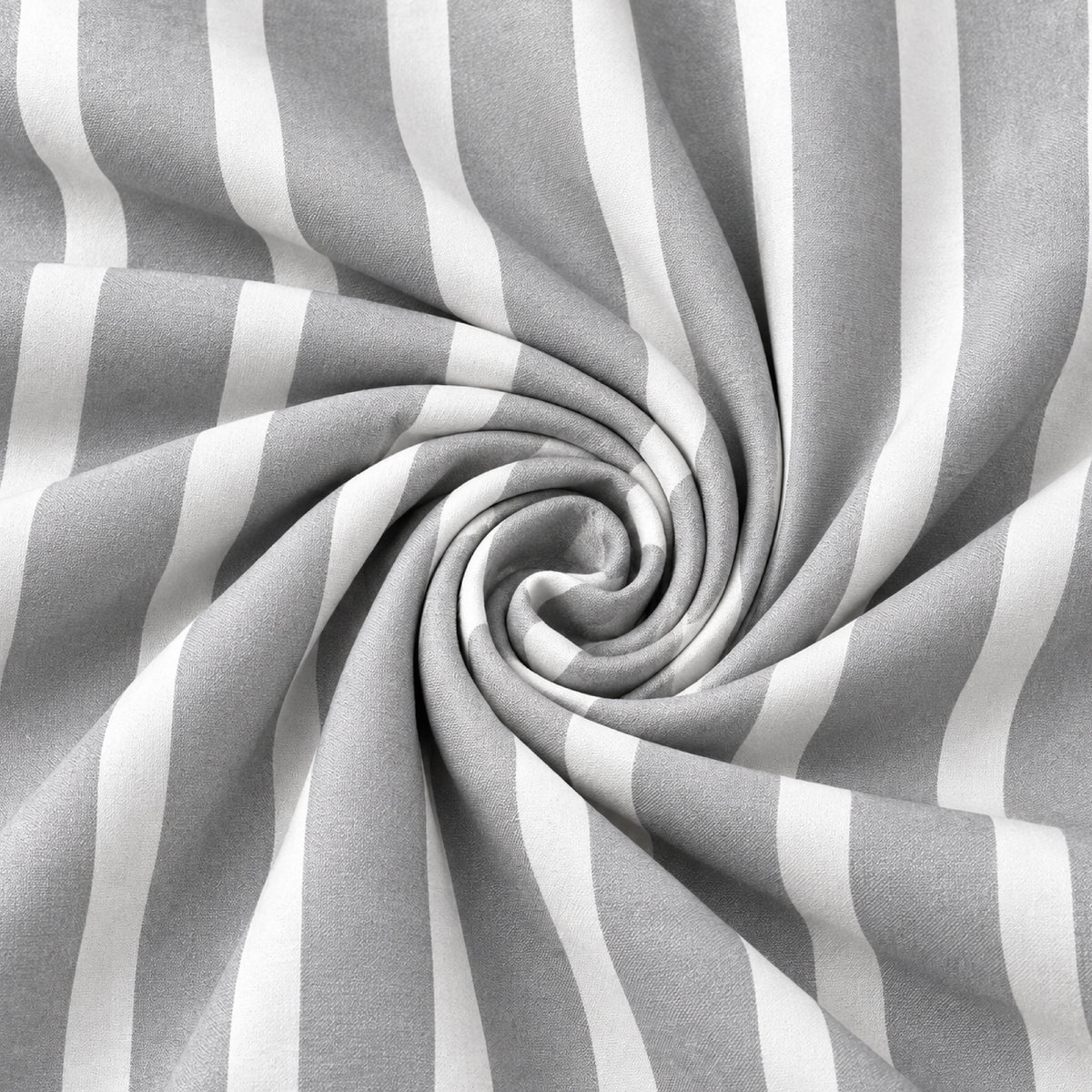 SPD/SH-674 - 2-Grey & White Bold Stripe Shirt Fabric view 2