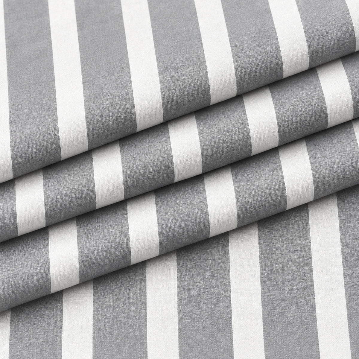 SPD/SH-674 - 2-Grey & White Bold Stripe Shirt Fabric view 3