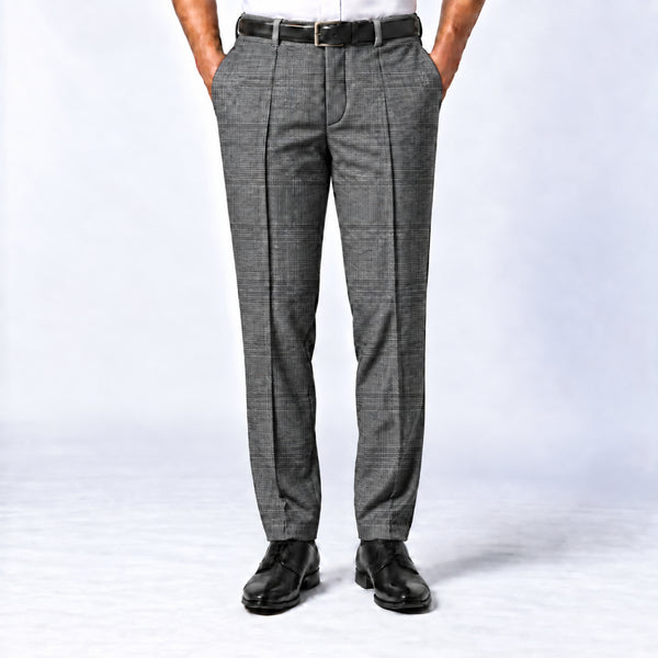 Charcoal Glen Check Trouser
