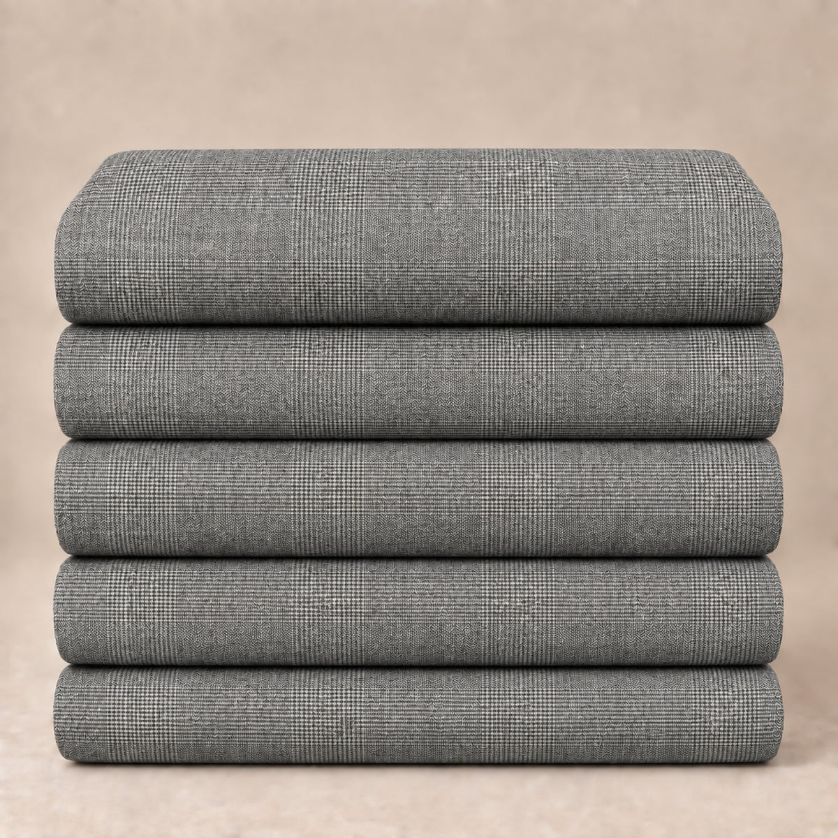 JCL-281 - 1-Silver Grey Textured Trouser Fabric view 5