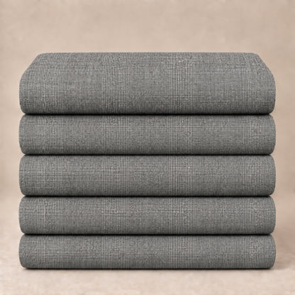 JCL-281 - 1-Silver Grey Textured Trouser Fabric view 5