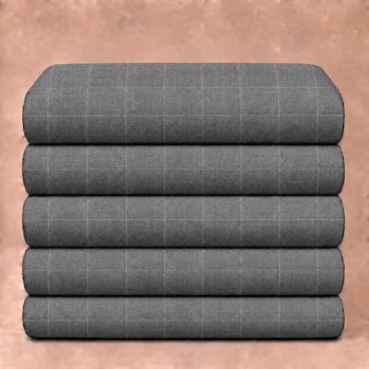 SPD/FS/LY-09 - 1-Ash Grey Checked Trouser view 5