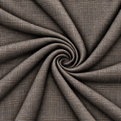 02473 - 2-Mocha Brown Subtle Check Trouser Fabric view 2