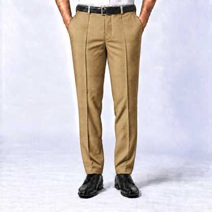 SPD-969 - 2-**Camel Windowpane Trouser Fabric** view 1