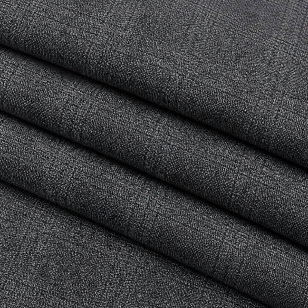 JCL-090  - 6-Charcoal Grey Glen Check Trouser Fabric view 3