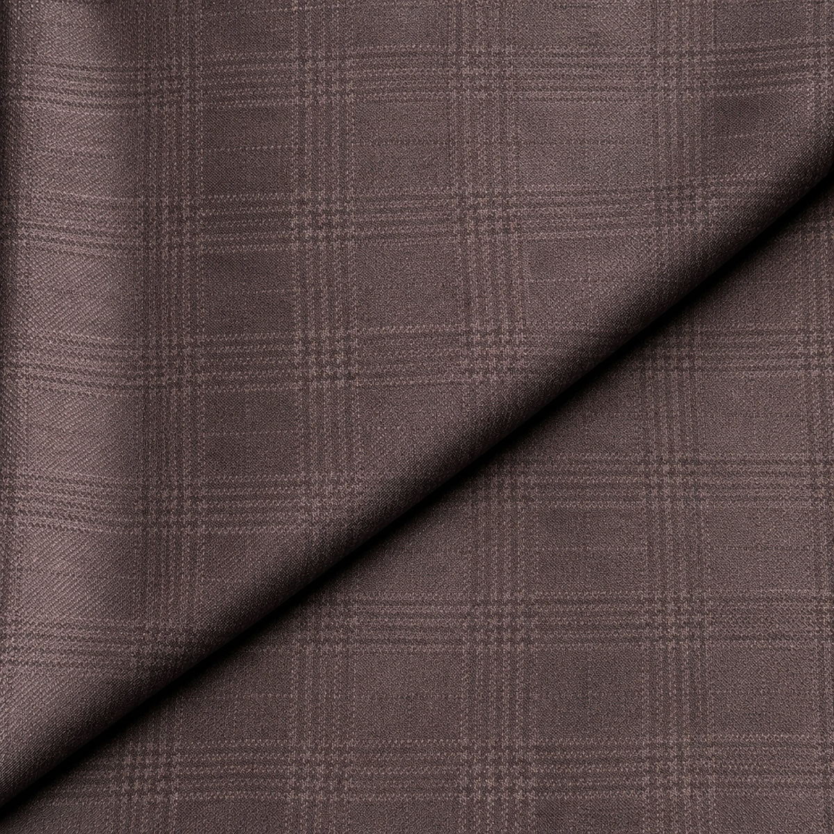 JCL-296 - 3-Cocoa Brown Subtle Check Trouser Fabric view 4