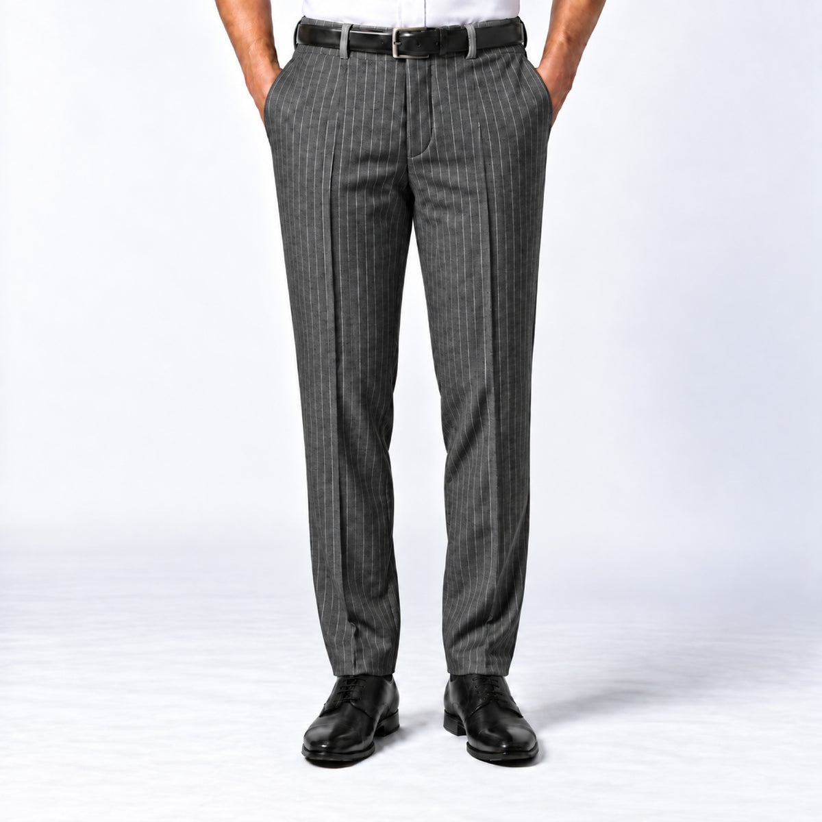 JCL-265 - 2-Graphite Grey Pinstripe Trouser view 1