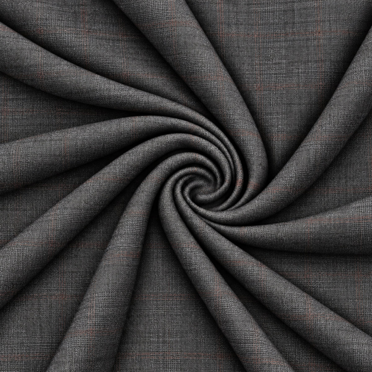 02393 - 2-Charcoal Grey Check Trouser Fabric view 2