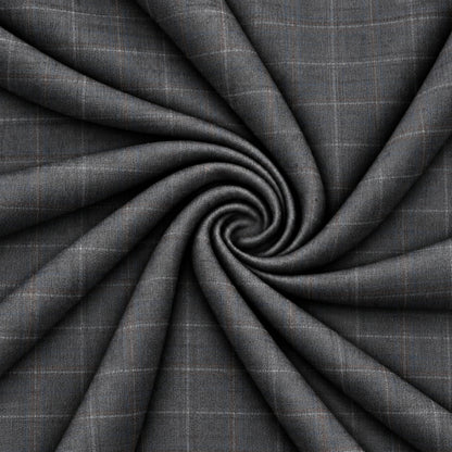 02421 - 4-Light Grey Textured Stripe Trouser Fabric view 2