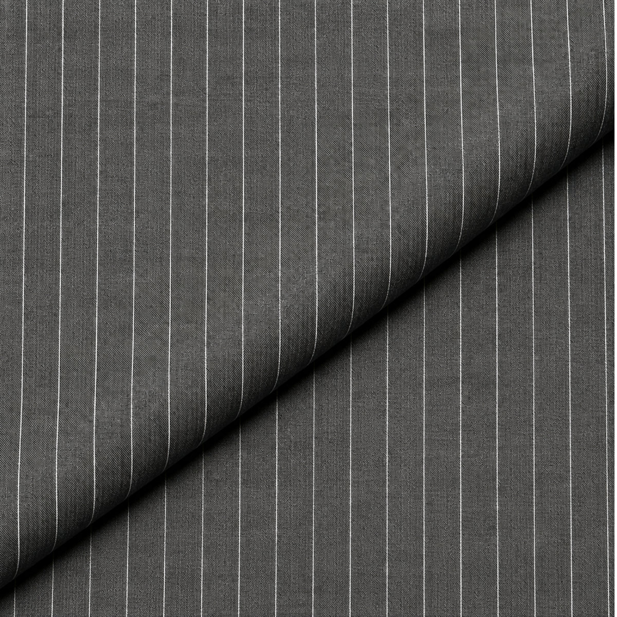 JCL-271 - 3-Charcoal Grey Bold Pinstripe Trouser Fabric view 4