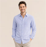Sky Blue Striped Unstitched Shirt Fabric - product image 2