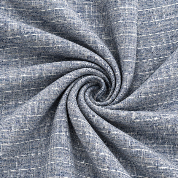 Blue Textured Shirt Fabric